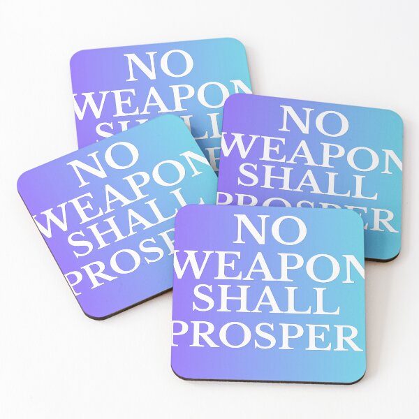 Item preview, No Weapon Shall Prosper – Christian Faith Strength Design designed and sold by kingdom collection.