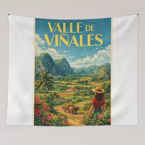 Item preview, Valle de Viñales Pinar del Rio Cuba Mogotes Tobacco Farms Scenic Valley designed and sold by Places On Earth.