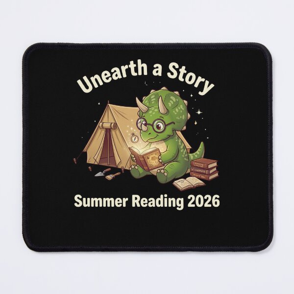 Item preview, Unearth A Story Summer Reading 2026 Dinosaur Reader Student Librarian designed and sold by FormalDehyena.