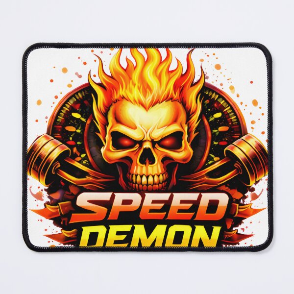 Item preview, Speed Demon Flaming Skull Racing Design designed and sold by R-B-Colors.