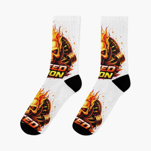 Item preview, Speed Demon Flaming Skull Racing Design designed and sold by R-B-Colors.