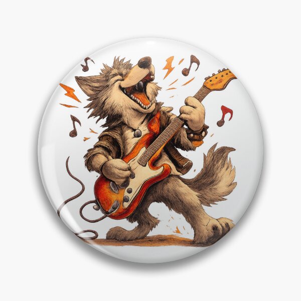 Item preview, Rockstar Wolf Guitarist designed and sold by photoparadise22.