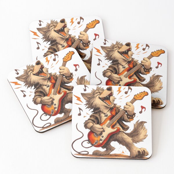 Item preview, Rockstar Wolf Guitarist designed and sold by photoparadise22.