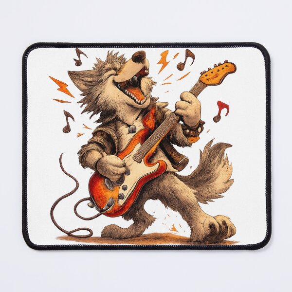 Item preview, Rockstar Wolf Guitarist designed and sold by photoparadise22.