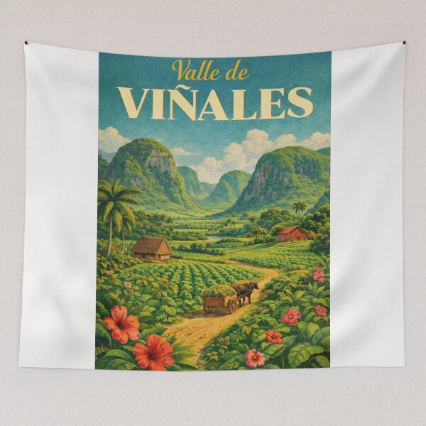 Item preview, Valle de Viñales Pinar del Rio Cuba Tobacco Valley Mogotes Landscape designed and sold by Places On Earth.
