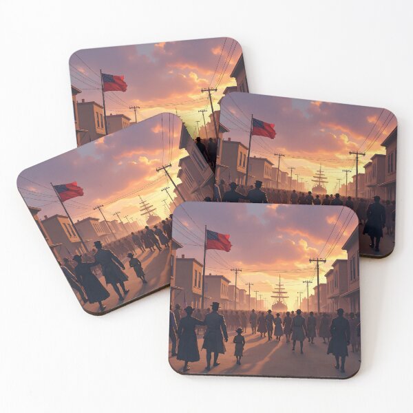 Item preview, Sunset Procession in Historic Harbor Town designed and sold by Teeshirtstoday.com.