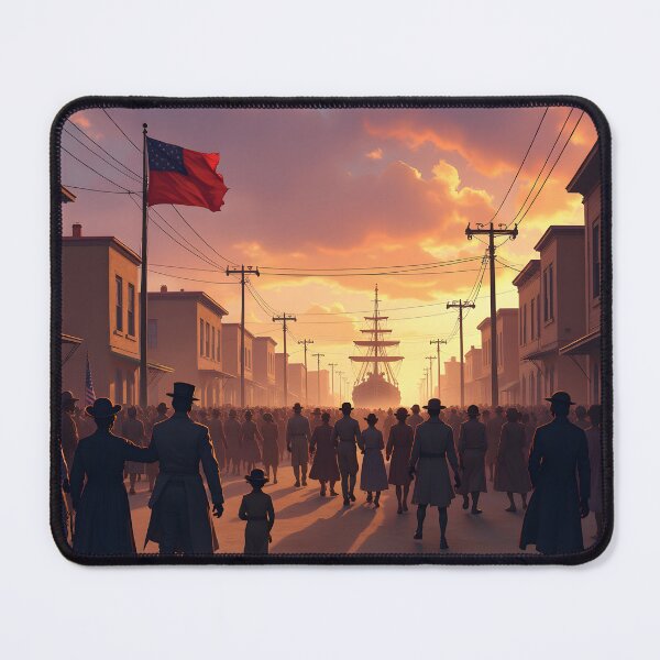 Item preview, Sunset Procession in Historic Harbor Town designed and sold by Teeshirtstoday.com.