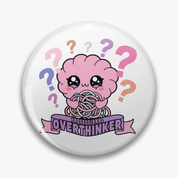 Item preview, Professional Overthinker Cute Anxious Brain designed and sold by IslandTyped.