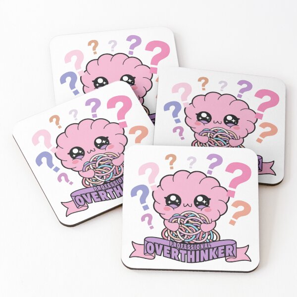 Item preview, Professional Overthinker Cute Anxious Brain designed and sold by IslandTyped.