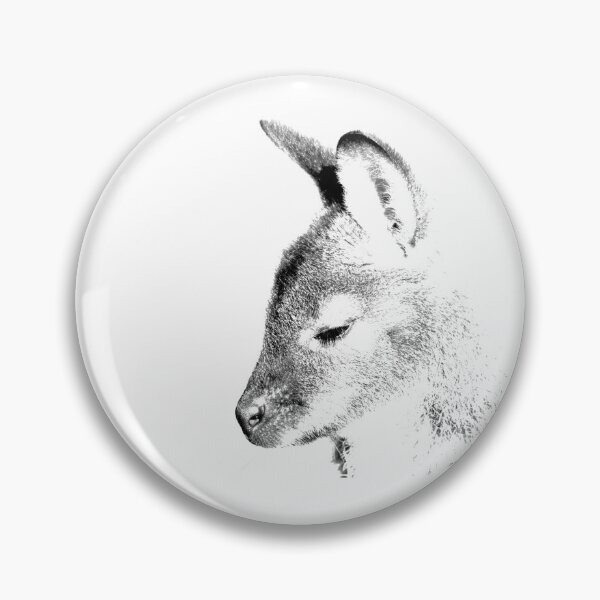 Item preview, Portrait of Young Wallaby designed and sold by Melville.Collective.