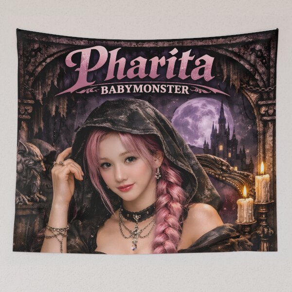 Item preview, Pharita BABYMONSTER Gothic Witch Kpop Fan Art designed and sold by Valereekmerch.