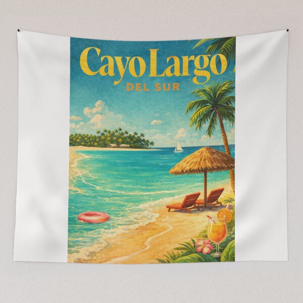 Item preview, Cayo Largo del Sur Cuba Caribbean Island Beaches Coral Reefs Tropical Coast designed and sold by Places On Earth.