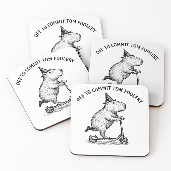 Item preview, Off to Commit Tom foolery Funny Capybara designed and sold by will freed18.