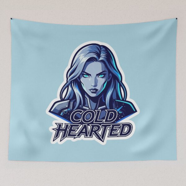 Item preview,  Cold Hearted Blue Cyberpunk Girl V3 designed and sold by Quotable Gear.
