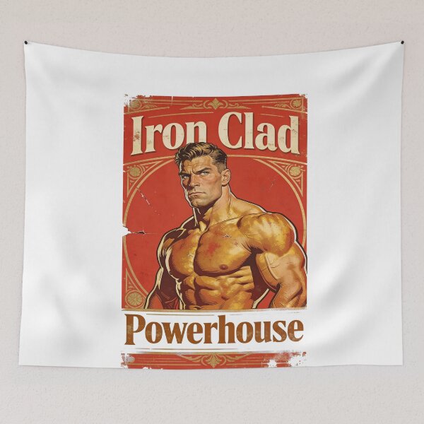 Item preview, Powerhouse Vintage Bodybuilding designed and sold by 8FistsofTees.