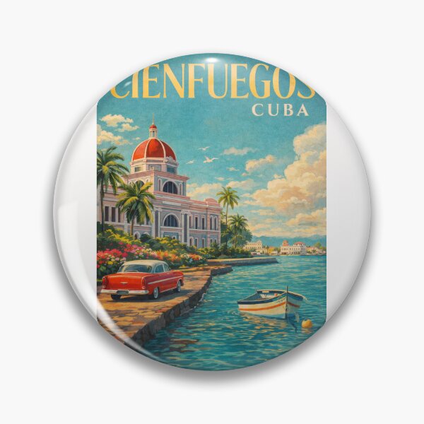 Item preview, Cienfuegos Cuba Jagua Bay Punta Gorda Palacio de Valle Coastal City designed and sold by Places On Earth.