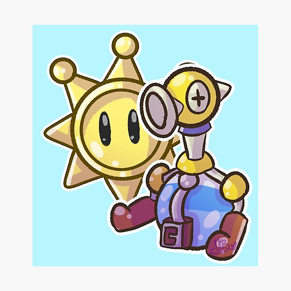 F.L.U.D.D. + Shine Sprite Photographic Print