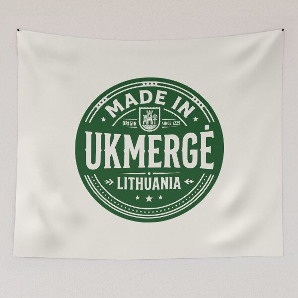 Item preview, Made in Ukmergė Lithuania Green Badge designed and sold by EimSol.