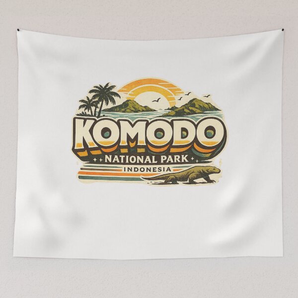 Item preview, Komodo National Park Indonesia Flores Sea Komodo Island Rinca Island designed and sold by Places On Earth.
