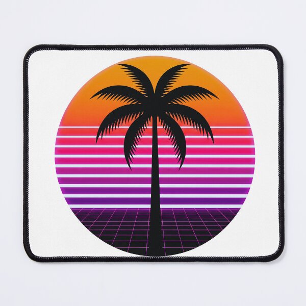 Item preview, vintage 80s retro sunset palm designed and sold by ArtivioShop.