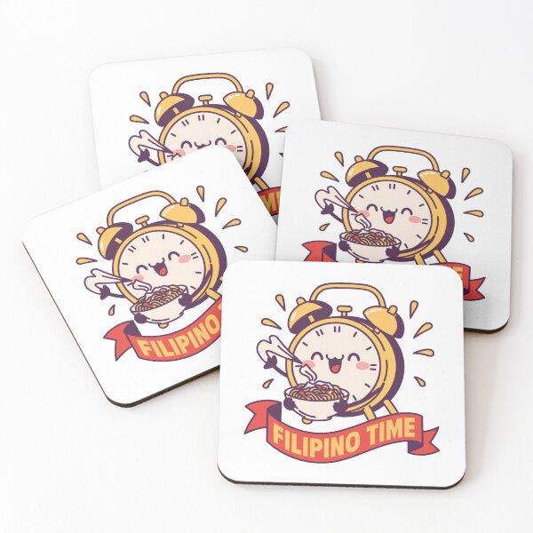Item preview, Filipino Time Cute Pancit Clock designed and sold by IslandTyped.