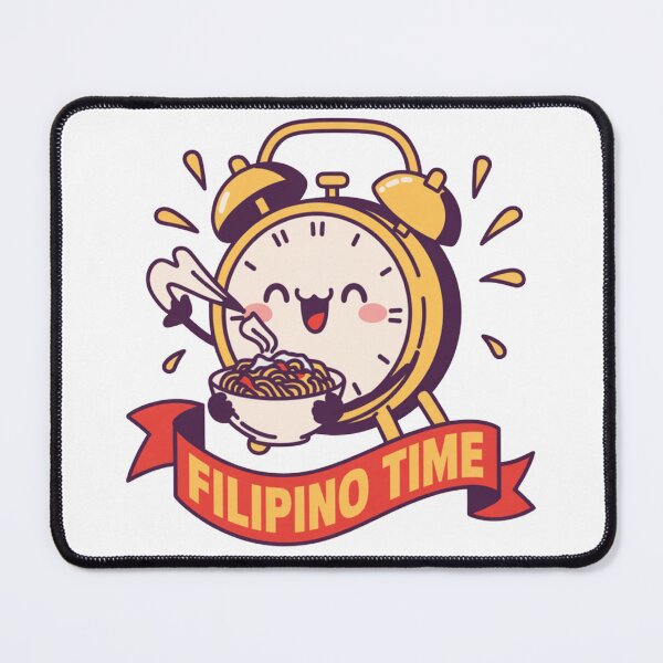 Item preview, Filipino Time Cute Pancit Clock designed and sold by IslandTyped.