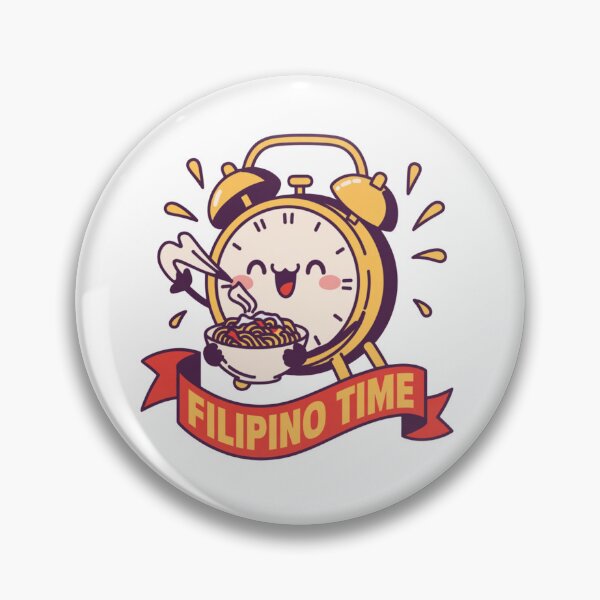 Item preview, Filipino Time Cute Pancit Clock designed and sold by IslandTyped.