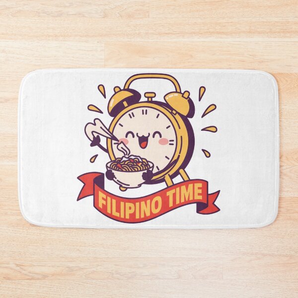 Item preview, Filipino Time Cute Pancit Clock designed and sold by IslandTyped.