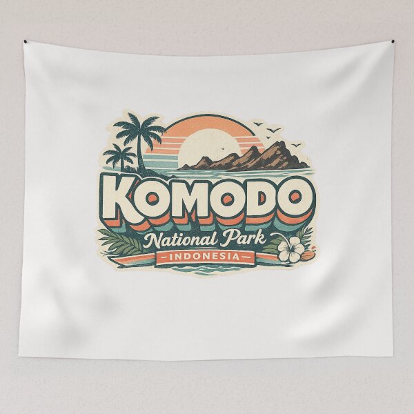 Item preview, Komodo National Park Indonesia Padar Island Flores Sea Labuan Bajo Region designed and sold by Places On Earth.