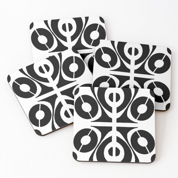Item preview, Retro Black And White Stencil designed and sold by Zilpa’s Prints.