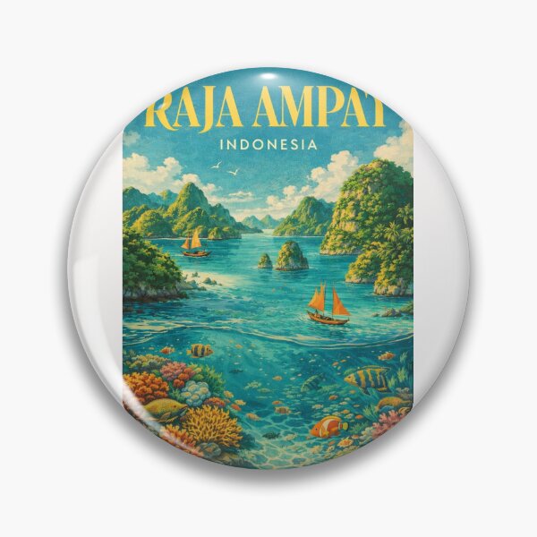 Item preview, Raja Ampat Indonesia Wayag Islands Misool Waigeo Coral Triangle Seascape designed and sold by Places On Earth.