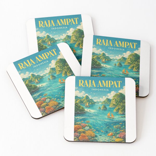 Item preview, Raja Ampat Indonesia Wayag Islands Misool Waigeo Coral Triangle Seascape designed and sold by Places On Earth.