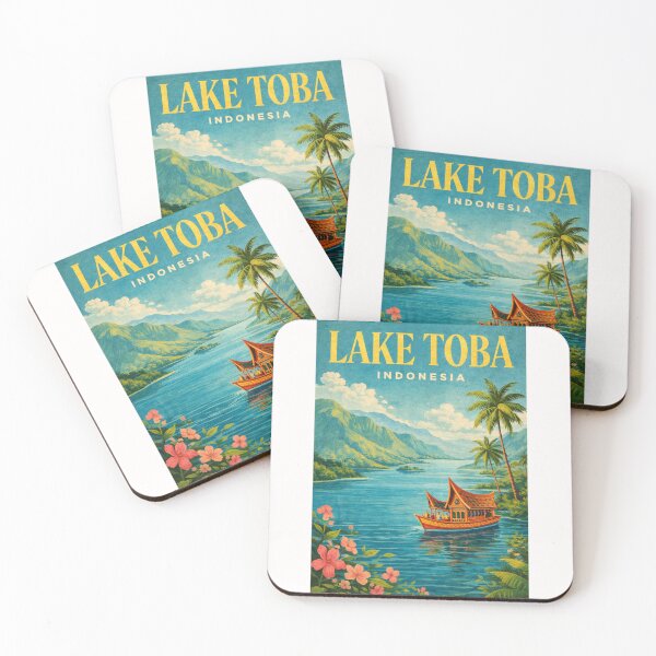Item preview, Lake Toba North Sumatra Indonesia Samosir Island Batak Highlands Caldera Lake designed and sold by Places On Earth.