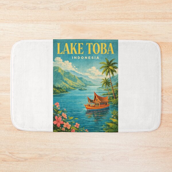 Item preview, Lake Toba North Sumatra Indonesia Samosir Island Batak Highlands Caldera Lake designed and sold by Places On Earth.