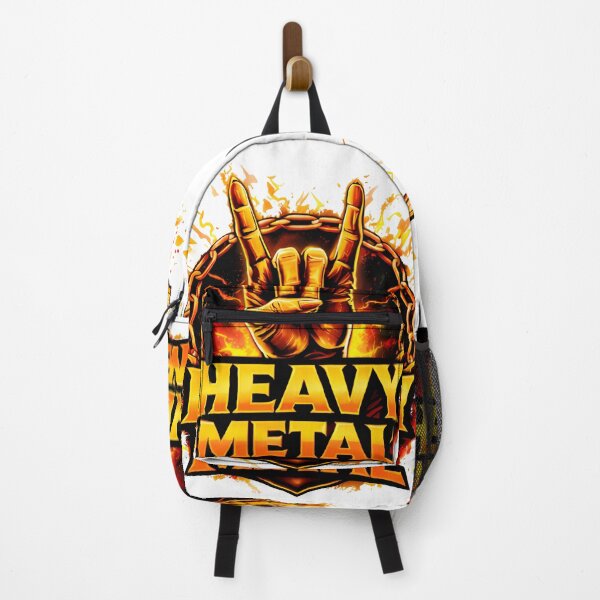 Item preview, Heavy Metal Rock Hand Gesture Fire Design designed and sold by R-B-Colors.