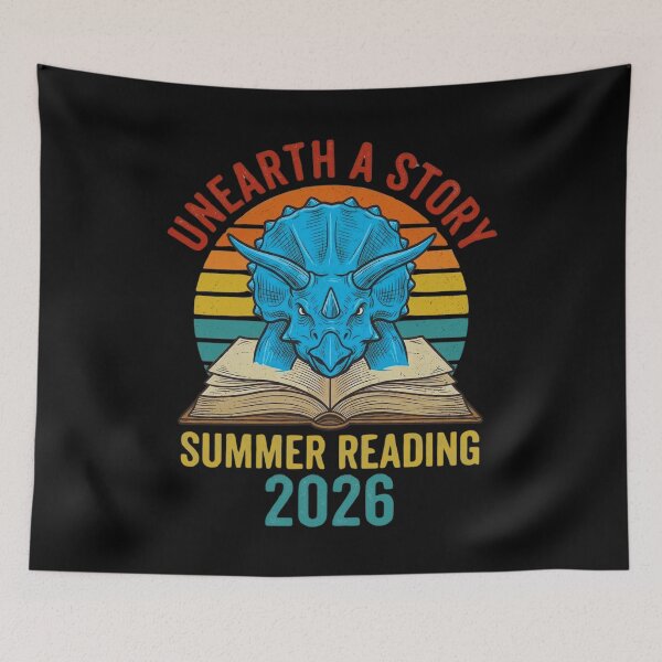 Item preview, Unearth A Story Summer Reading 2026 Dinosaur Book Reader Student designed and sold by FormalDehyena.