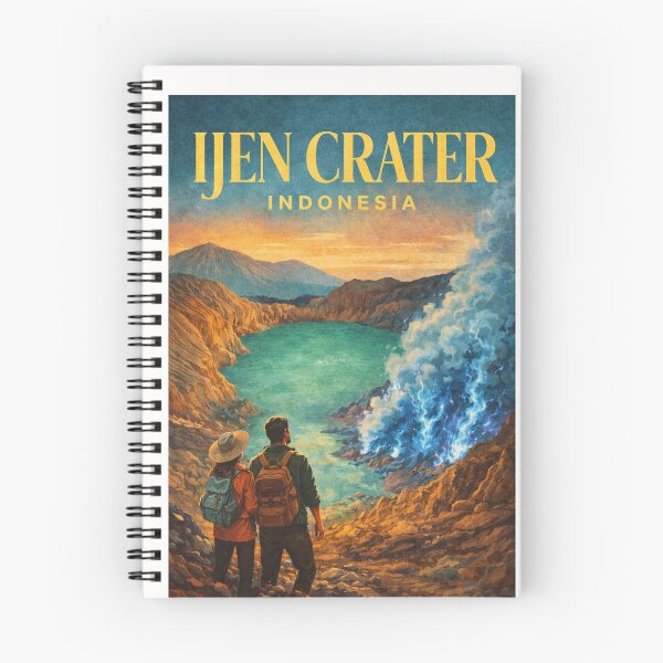 Item preview, Ijen Crater East Java Indonesia Kawah Ijen Blue Fire Banyuwangi Volcano designed and sold by Places On Earth.