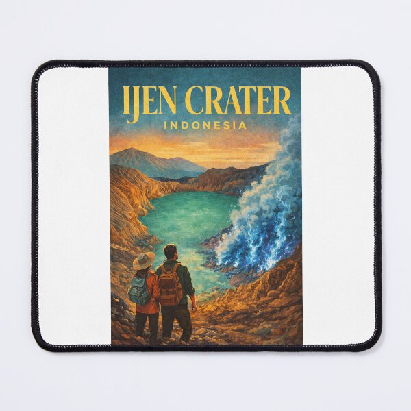 Item preview, Ijen Crater East Java Indonesia Kawah Ijen Blue Fire Banyuwangi Volcano designed and sold by Places On Earth.