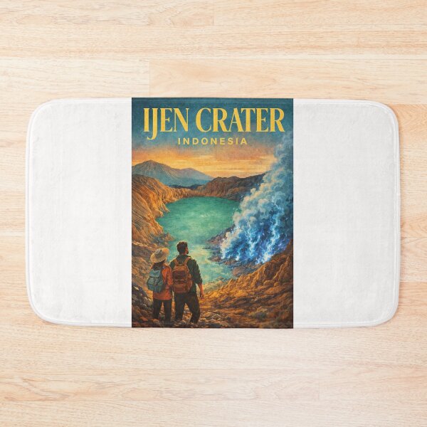 Item preview, Ijen Crater East Java Indonesia Kawah Ijen Blue Fire Banyuwangi Volcano designed and sold by Places On Earth.