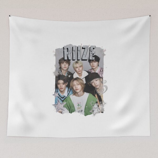 Item preview, Riize Kpop Boy group Celebrity Illustration korean pop art Scrapbook Collage Cozy Y2K Vintage Design designed and sold by AJUNICE STUDIO.
