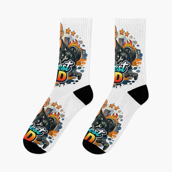 Item preview, Urban Coolest Dad no hair bald men Mechanic Gamer Coffee Street Art Father's Day designed and sold by VISO-art.