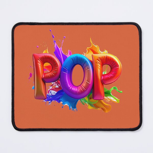 Item preview, Pop Art 3D Balloon Typography Multicolor Paint Splash Vibrant Rainbow Foil Graphic Bold Streetwear Statement Colorful Ink Explosion Modern Aesthetic Design designed and sold by icemanphotos.