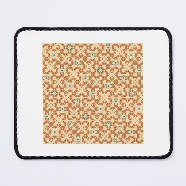 Item preview, Warm Autumn Orange Botanical Tile Pattern designed and sold by omencrawls.