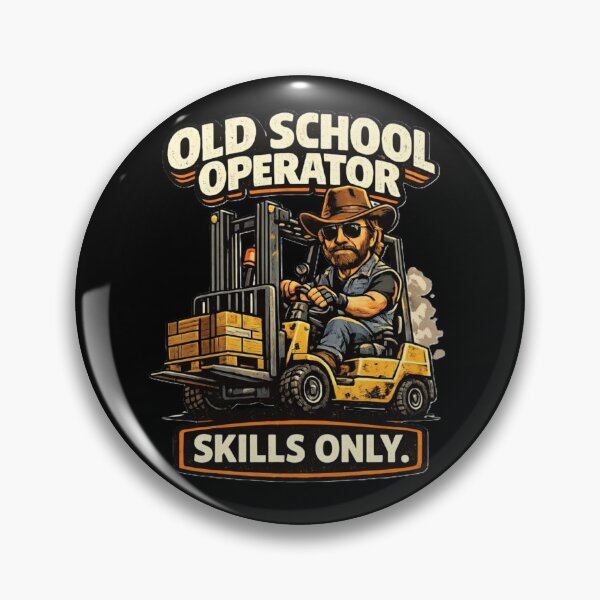 Item preview, Forklift Operator Old School Skills Only designed and sold by RetroNibylander.