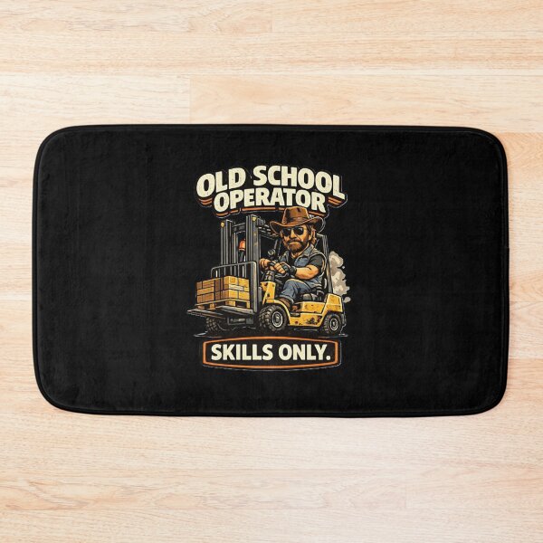 Item preview, Forklift Operator Old School Skills Only designed and sold by RetroNibylander.