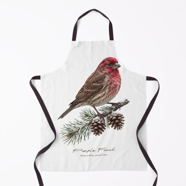 Item preview, Purple Finch on Snowy Pine Tree designed and sold by Takeda-art.