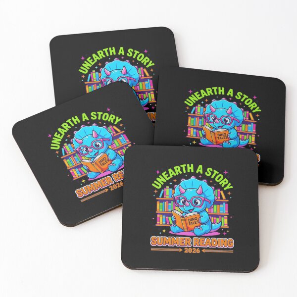 Item preview, Unearth A Story Summer Reading 2026 Dino Tales Dinosaur Reader Book Lover Kids designed and sold by FormalDehyena.