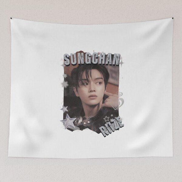 Item preview, Riizee Sungchan Kpop Boy group Celebrity Illustration korean pop art Scrapbook Collage Cozy Y2K Vintage Design designed and sold by AJUNICE STUDIO.