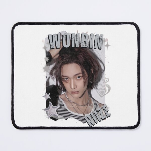 Item preview, Riizee Wonbin Kpop Boy group Celebrity Illustration korean pop art Scrapbook Collage Cozy Y2K Vintage Design designed and sold by AJUNICE STUDIO.