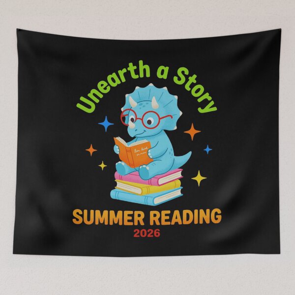 Item preview, Unearth A Story Summer Reading 2026 Dinosaur Kids Book Lover Student designed and sold by FormalDehyena.